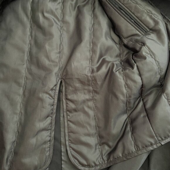 ANCHOR UNIFORM Long Trench Coat Womens 2 Tall Thinsulate Removable Lining Black - Picture 9 of 16